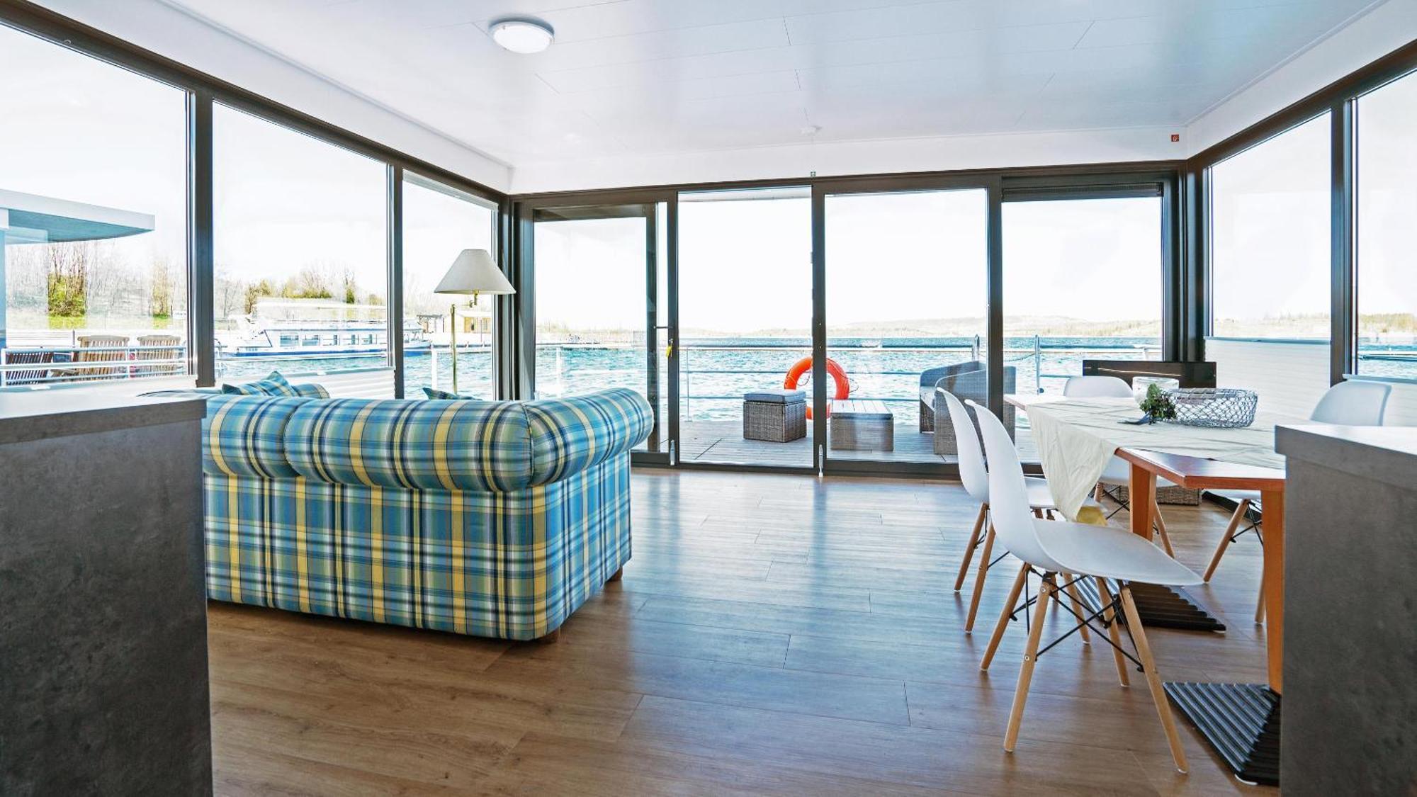 Hausboot Geiseltalsee - Floating House - Well Hausboote - Family & Friends Braunsbedra Exteriör bild