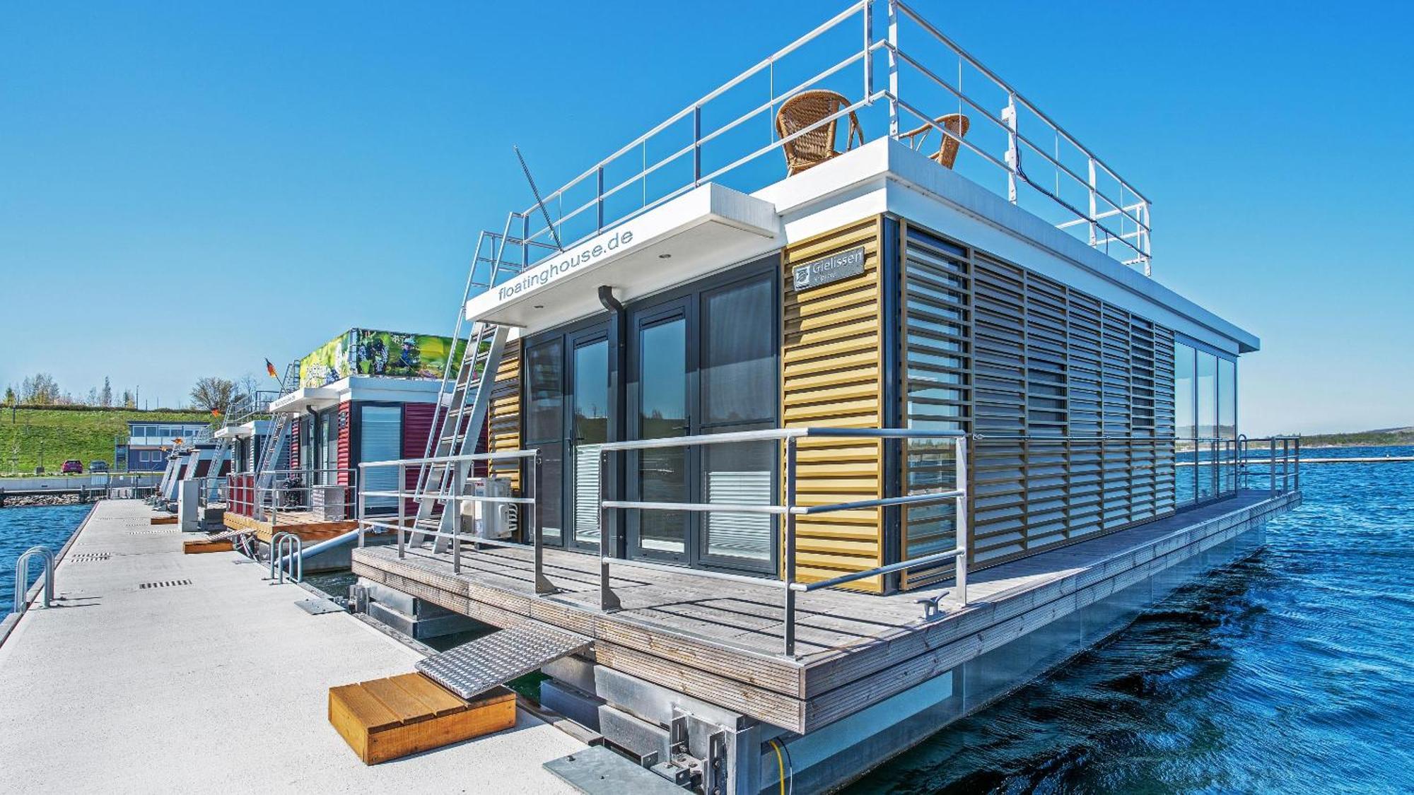Hausboot Geiseltalsee - Floating House - Well Hausboote - Family & Friends Braunsbedra Exteriör bild